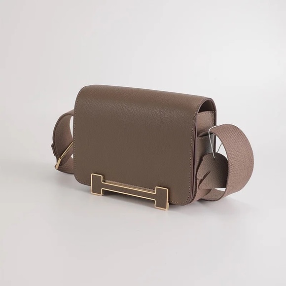 Your New Go to Mini...Genuine Leather mini bag with canvas Cross body strap. - Picture 13 of 17